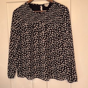 JCrew Floral Lightweight Blouse
